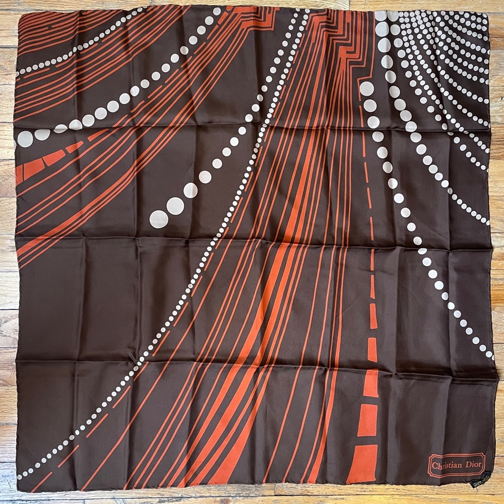Christian Dior Vintage Silk Scarf Foulard